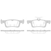 Колодки тормозные дисковые задний для PEUGEOT 308 <b>REMSA 1563.00 / PCA156300</b>