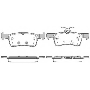 Колодки тормозные дисковые задний для PEUGEOT 308 <b>REMSA 1563.10 / PCA156310</b>