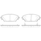 Колодки тормозные дисковые передний для MAZDA 3(BM) <b>REMSA 1569.02 / PCA156902</b>