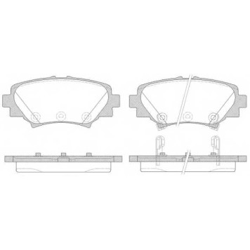 Колодки тормозные дисковые задний для MAZDA 3(BM) <b>REMSA 1570.02 / PCA157002</b>
