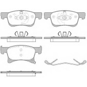 Колодки тормозные дисковые передний для OPEL ADAM, CORSA <b>REMSA 1580.02 / PCA158002</b>