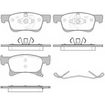 Колодки тормозные дисковые передний для OPEL ADAM, CORSA <b>REMSA 1580.02 / PCA158002</b>