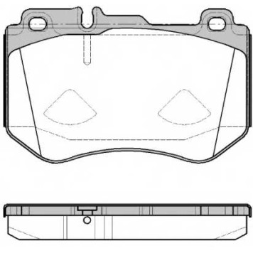 Колодки тормозные дисковые передний для MERCEDES C(W205) <b>REMSA 1591.00 / PCA159100</b>