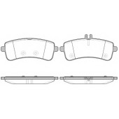 Колодки тормозные дисковые задний для MERCEDES S(C217,V222,W222,X222) <b>REMSA 1594.00 / PCA159400</b>