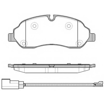 Колодки тормозные дисковые передний для FORD TRANSIT <b>REMSA 1602.02 / PCA160202</b>