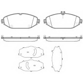 Колодки тормозные дисковые передний для MERCEDES C(S205,W205) <b>REMSA 1618.00 / PCA161800</b>