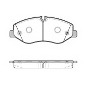 Колодки тормозные дисковые передний для MERCEDES V(W447), VITO Mixto(W447), VITO(W447) <b>REMSA 1623.00 / PCA162300</b>