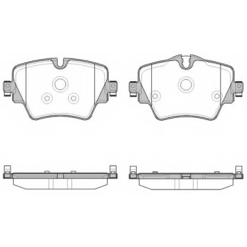 Колодки тормозные дисковые передний для BMW 2(F22,F23,F45,F87) <b>REMSA 1625.08 / PCA162508</b>
