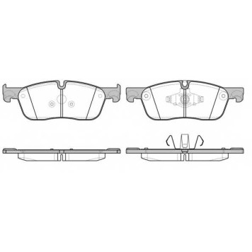 Колодки тормозные дисковые передний для LAND ROVER DISCOVERY(LC) <b>REMSA 1633.00 / PCA163300</b>