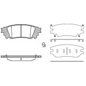 Колодки тормозные дисковые задний для LEXUS NX(AGZ1#,AYZ1#,ZGZ1#) <b>REMSA 1636.00 / PCA163600</b>
