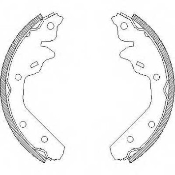 Комплект тормозных колодок задний для CHRYSLER LE BARON, NEON(PL) / JEEP CHEROKEE(XJ), GRAND CHEROKEE(WG,WJ,ZJ) <b>REMSA 4031.00 / ZCA403100</b>
