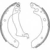 Комплект тормозных колодок задний для LAND ROVER FREELANDER(LN,LN#) <b>REMSA 4047.00 / ZCA404700</b>