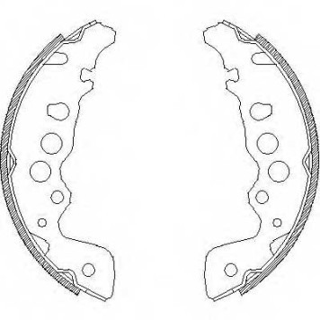 Комплект тормозных колодок задний для SUZUKI GRAND VITARA(FT,JT), VITARA(ET,TA) <b>REMSA 4049.00 / ZCA404900</b>