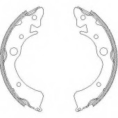 Комплект тормозных колодок задний для HONDA ACCORD, CIVIC, CRX / NISSAN BLUEBIRD, STANZA <b>REMSA 4096.00 / ZCA409600</b>