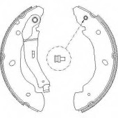 Комплект тормозных колодок задний для FORD TRANSIT TOURNEO, TRANSIT(FA# #,FB# #,FC# #,FD# #,FM# #,FN# #,FS# #,FZ# #) <b>REMSA 4107.00 / ZCA410700</b>