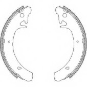 Комплект тормозных колодок задний <b>REMSA 4129.00 / ZCA412900</b>