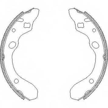 Комплект тормозных колодок задний для MAZDA 323 F(BJ), 323 P(BA), 323(BG), FAMILIA(BA,BG,BJ), MX-3(EC) <b>REMSA 4147.00 / ZCA414700</b>