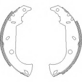 Комплект тормозных колодок задний для FIAT FIORINO(146), MAREA(185), TEMPRA S.W.(159), TEMPRA(159), TIPO(160) <b>REMSA 4180.00 / ZCA418000</b>