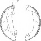 Комплект тормозных колодок задний для CITROEN AX(ZA-#) / FIAT BRAVA(182) / LANCIA DELTA(836) / RENAULT 19(B/C53#,L53#), RAPID(F40#,G40#) <b>REMSA 4182.02 / ZCA418202</b>