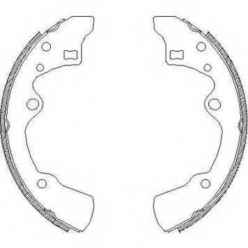 Комплект тормозных колодок задний для MAZDA 626(GC,GD,GV) <b>REMSA 4183.00 / ZCA418300</b>