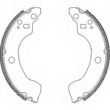 Комплект тормозных колодок задний для NISSAN ALMERA(N16) <b>REMSA 4189.00 / ZCA418900</b>