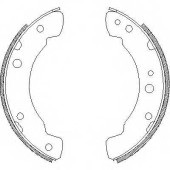 Комплект тормозных колодок задний для FORD TRANSIT(71E, 72E, 73E, 74E, 81E, T# #, V# #) <b>REMSA 4211.00 / ZCA421100</b>