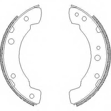 Комплект тормозных колодок задний для FORD TRANSIT(71E, 72E, 73E, 74E, 81E, T# #, V# #) <b>REMSA 4211.00 / ZCA421100</b>