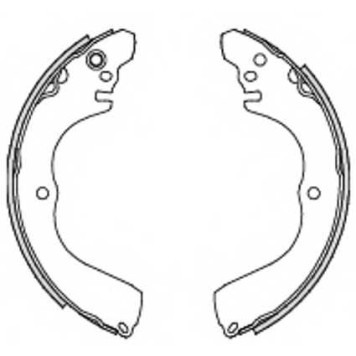 Комплект тормозных колодок задний для MITSUBISHI GRANDIS, OUTLANDER, PAJERO PININ, SPACE RUNNER, SPACE <b>REMSA 4233.00 / ZCA423300</b>