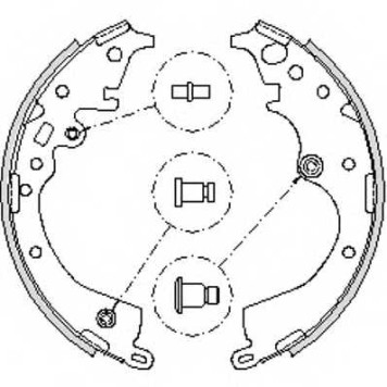 Комплект тормозных колодок задний для TOYOTA HIACE(LH1#,LXH1#,RZH1#) <b>REMSA 4239.00 / ZCA423900</b>