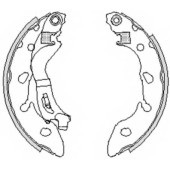 Комплект тормозных колодок задний для FIAT 500(312), PANDA(169) / FORD KA(RU8) <b>REMSA 4249.00 / ZCA424900</b>