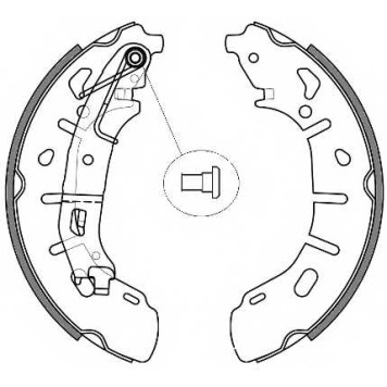 Комплект тормозных колодок задний для FIAT DOBLO(152,263,263#) <b>REMSA 4263.00 / ZCA426300</b>
