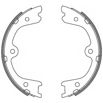 Комплект колодок стояночной тормозной системы REMSA ZCA426400 / 4264.00
