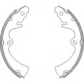 Комплект тормозных колодок задний для MAZDA 323(BD,FA), 616 <b>REMSA 4363.00 / ZCA436300</b>