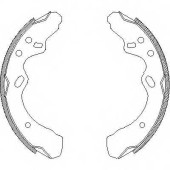 Комплект тормозных колодок задний для MAZDA 323(BW,FA) <b>REMSA 4366.00 / ZCA436600</b>