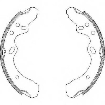 Комплект тормозных колодок задний для MAZDA 323(BW,FA) <b>REMSA 4366.00 / ZCA436600</b>