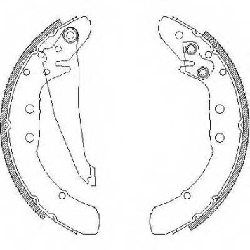 Комплект тормозных колодок задний для AUDI 100, 80, 90 / VW CADDY, GOLF, JETTA, PASSAT, VENTO <b>REMSA 4397.00 / ZCA439700</b>