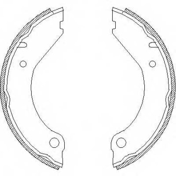 Комплект колодок стояночной тормозной системы REMSA ZCA439900 / 4399.00