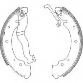 Комплект тормозных колодок задний для VW TRANSPORTER(70XA, 70XB, 70XC, 70XD, 7DB, 7DK, 7DW) <b>REMSA 4402.00 / ZCA440200</b>