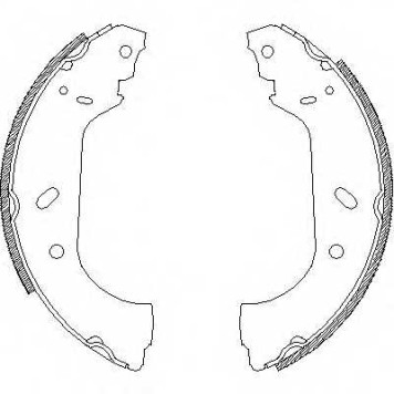 Комплект тормозных колодок задний для CITROEN EVASION, JUMPY / FIAT SCUDO, ULYSSE / LANCIA ZETA / PEUGEOT 605, 806, EXPERT <b>REMSA 4417.00 / ZCA441700</b>