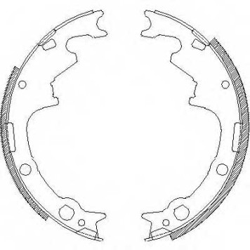 Комплект тормозных колодок задний для CHRYSLER VOYAGER(ES,GS) / JEEP CHEROKEE(XJ), GRAND CHEROKEE(ZJ), WRANGLER(SJ#,YJ) <b>REMSA 4511.00 / ZCA451100</b>