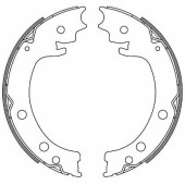 Комплект колодок стояночной тормозной системы REMSA ZCA462900 / 4629.00