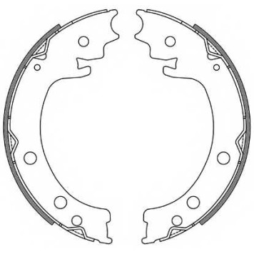 Комплект колодок стояночной тормозной системы REMSA ZCA462900 / 4629.00