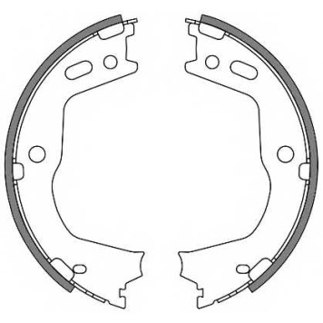 Комплект колодок стояночной тормозной системы REMSA ZCA466600 / 4666.00