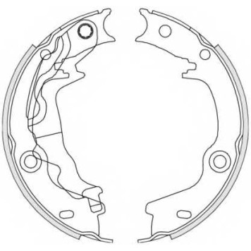 Комплект колодок стояночной тормозной системы REMSA ZCA467600 / 4676.00