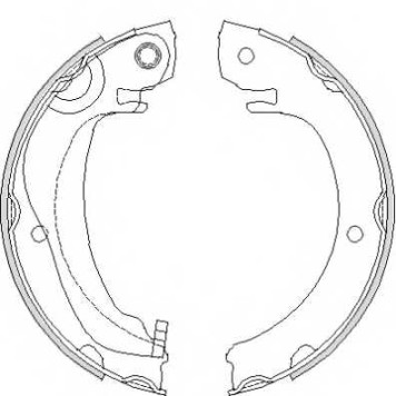 Комплект колодок стояночной тормозной системы REMSA ZCA468000 / 4680.00