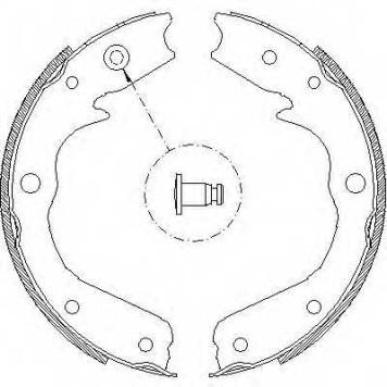 Комплект колодок стояночной тормозной системы REMSA ZCA470900 / 4709.00