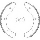 Комплект колодок стояночной тормозной системы REMSA ZCA471100 / 4711.00