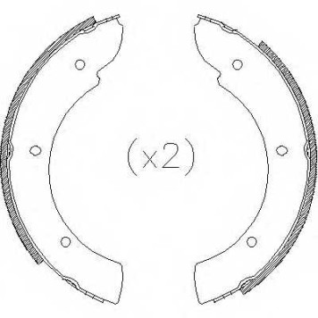 Комплект колодок стояночной тормозной системы REMSA ZCA471100 / 4711.00