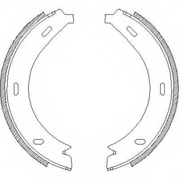 Комплект колодок стояночной тормозной системы REMSA ZCA471301 / 4713.01