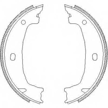 Комплект колодок стояночной тормозной системы REMSA ZCA471500 / 4715.00